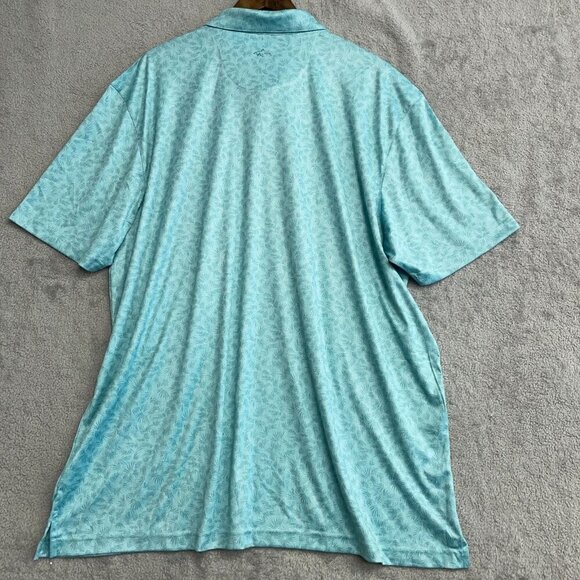 NEW Greg Norman ML75 Men's 3XL Golf Polo Shirt  Blue Printed - Picture 4 of 11